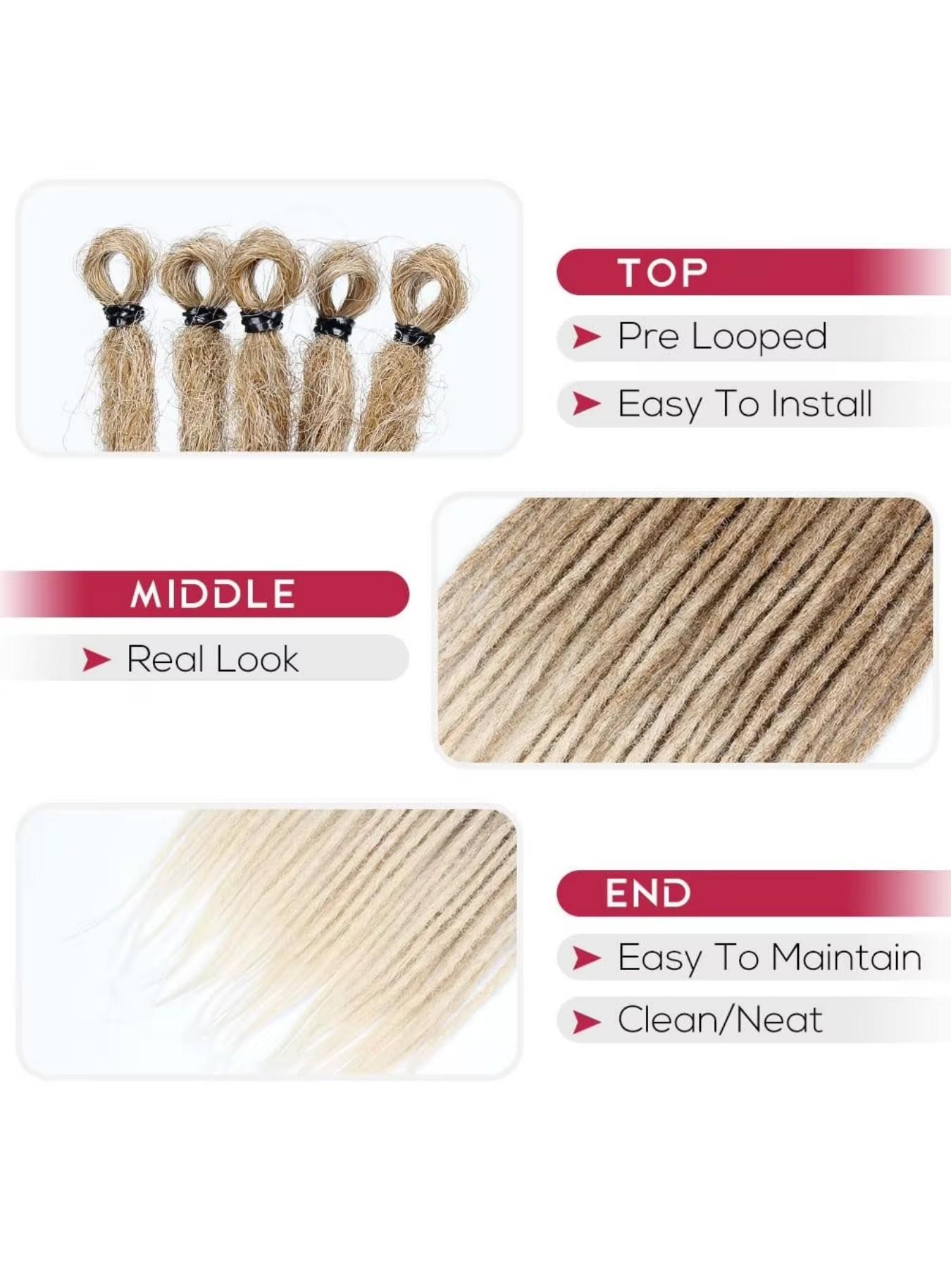 Dreadlock extensions. Reggae and hip-hop styles; synthetic hair pieces; hippie-style dreadlocks suitable for both men and women