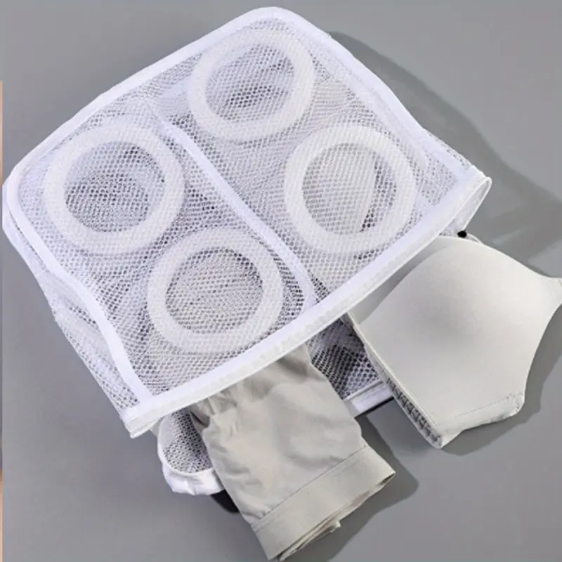 1 set of hanging shoe washing bag, machine wash anti deformation shoe protection mesh bag, household lazy shoe cleaning and drying integrated storage bag