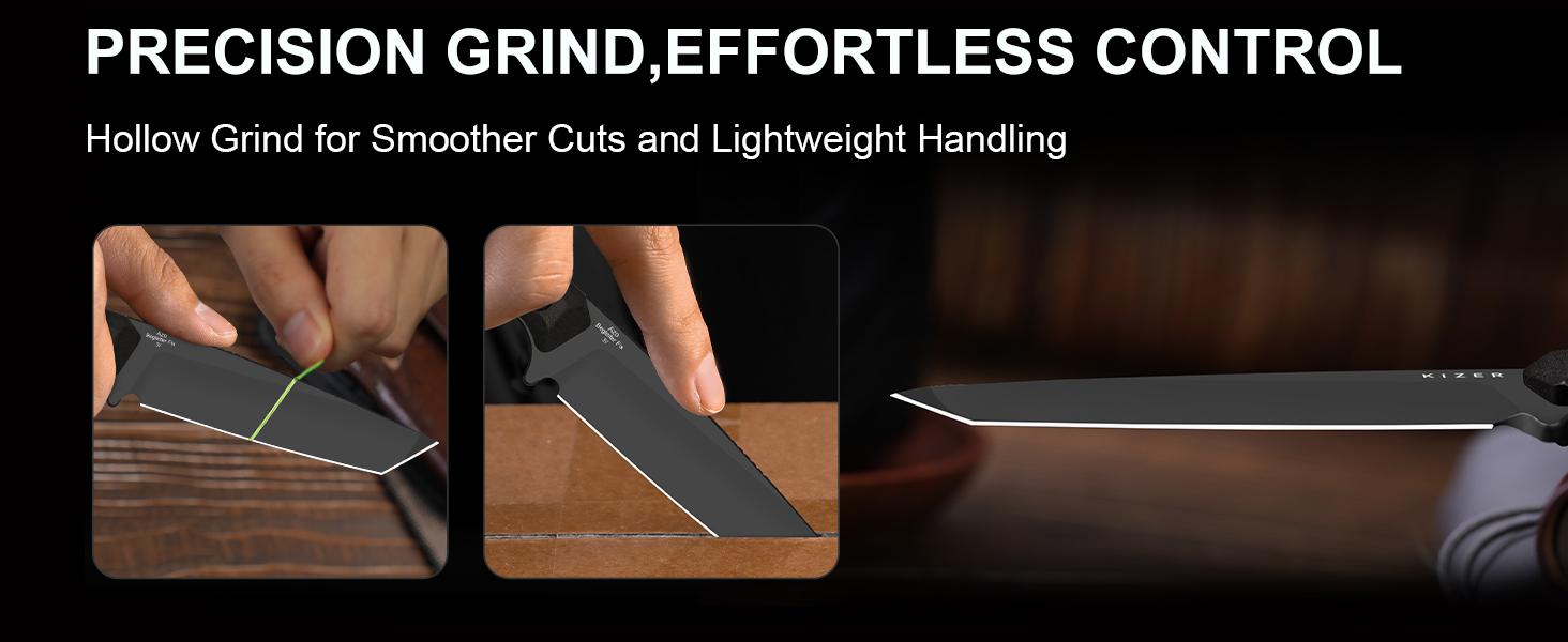 Kizer Begleiter Fix 3V Camping & Hiking EDC Knife 1045 steak  knife camping  knives dailycarry  tool Compact Folding Grip Knife fixed  blade  knife