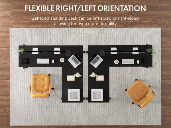 【TikTokShopBlackFriday】【Two Package Shipping】FLEXISPOT L-Shaped Standing Desk, Electric Height Adjustable Desk, Sit Stand Large Corner Desk, Memory Preset Controller, Modern Design 【TikTokShopBlackFriday】【Two Package Shipping】FLEXISPOT L-Shaped Standing Desk, Electric Height Adjustable Desk, Sit Stand Large Corner Desk, Memory Preset Controller, Modern Design