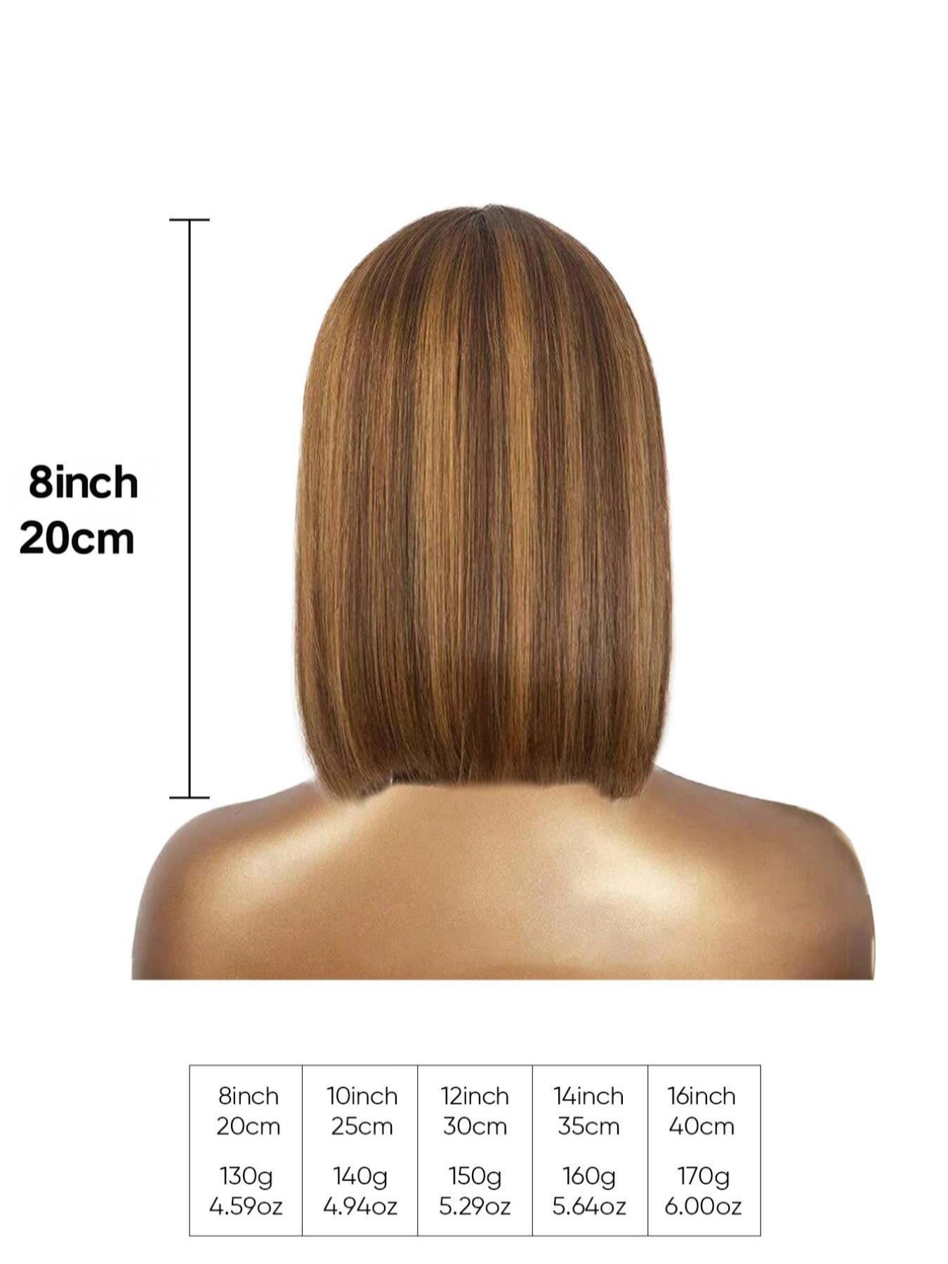 180% Density 13x4 Highlight Ombre Full Lace Frontal Bob Wig Human Hair 12A Brazilian Virgin Human Hair Pre Plucked 4/27 Honey Blonde HD Transparent Lace Glueless Wigs Human Hair