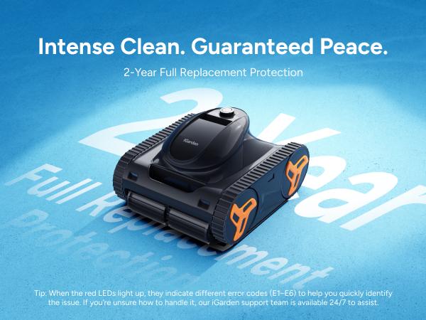 iGarden K Series Cordless Robotic Pool Cleaner for Inground & Above Ground Pools—Cleans Floor, Wall & Waterline with Smart Navigation, Touchscreen, Self-Parking, Up to 9H Runtime. outdoorfun iGarden K Series Cordless Robotic Pool Cleaner for Inground & Above Ground Pools—Cleans Floor, Wall & Waterline with Smart Navigation, Touchscreen, Self-Parking, Up to 9H Runtime. outdoorfun