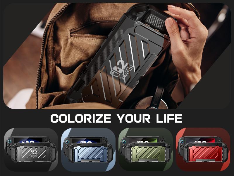 SUPCASE Case（UBPro） for Nintendo Switch 2 (2025) – Military-grade armored protection with dockable design. Magnetic Joy-Con friendly, shockproof construction. Includes integrated screen cover. Gaming Stuff Gaming Items