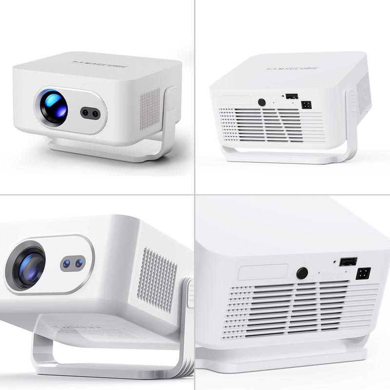 Magcubic HY300MAX Auto Focus wireless projector 400ANSI Android 14 Allwinner H726 with 0.8:1 Throw Ratio Dual WiFi6 BT5.4 HDR/HDR10+/HLG Auto Keystone Correction Portable Mini Home Cinema Movie Outdoor