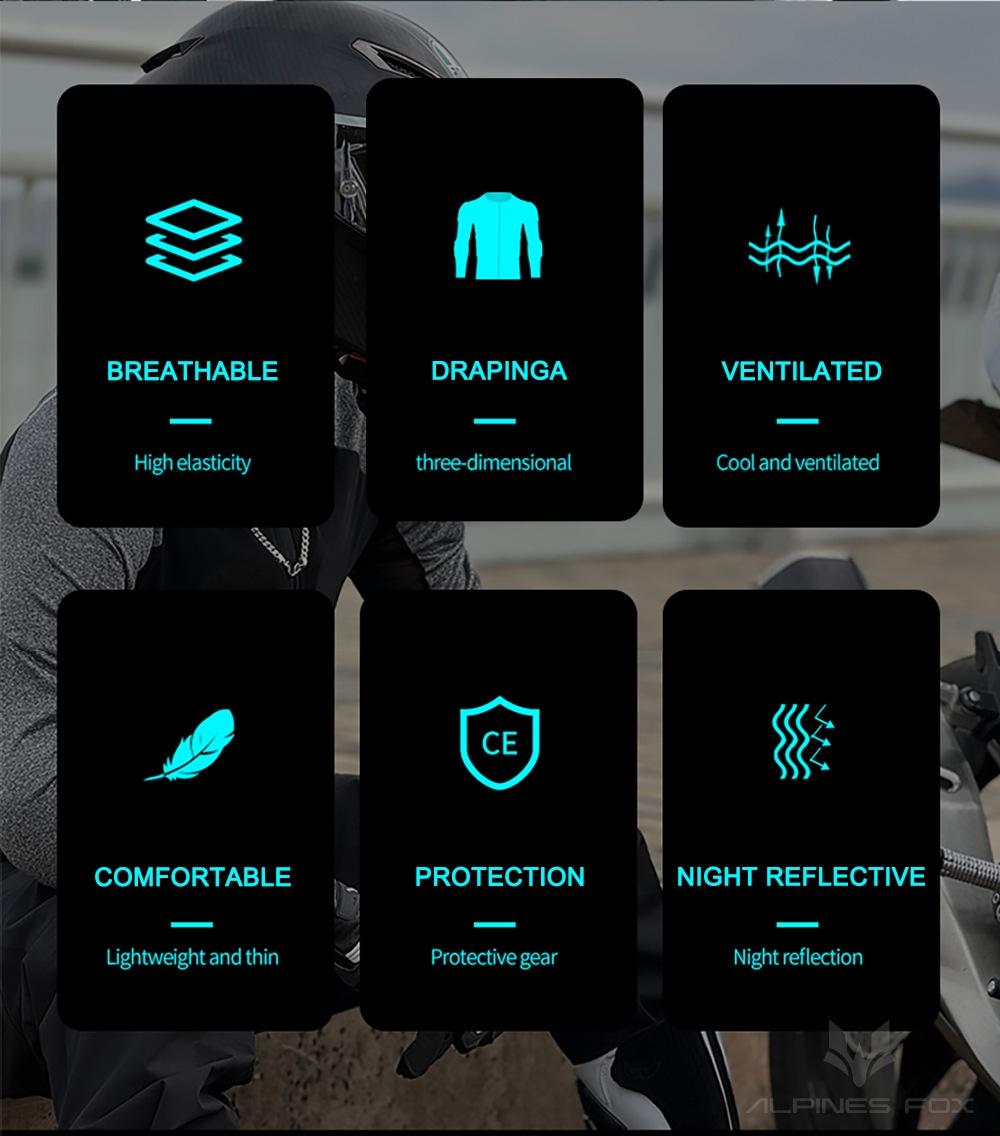 EIZ Summer Motorcycle Armor Jacket Breathable Mesh Motocross Riding Gear CE2 Certified Protective Soft Armor Anti Fall Racing Suit For Men Women Suitable For Cycling Running Hiking Camping Skiing Martial Arts Self Defense And Extreme Outdoor Sports Activi