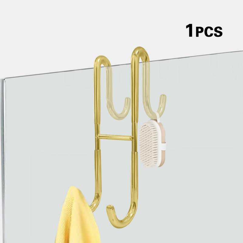304 Stainless Steel Hooks S-Hooks Double-Sided Coat Hooks Bathroom Glass Door Hooks Back Hooks Double Hooks