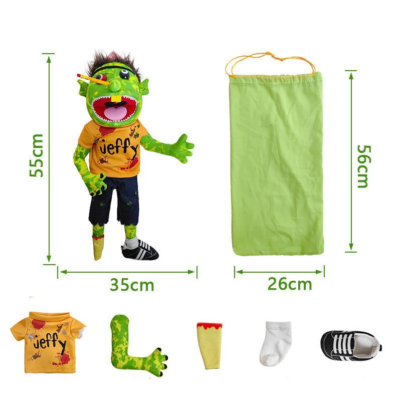 Family Hand Puppet Pet Booger Feebee Rocker Zombie Dad Mom Chef Price Police Junior Joseph Cody Penolope Open Mouth Muppet