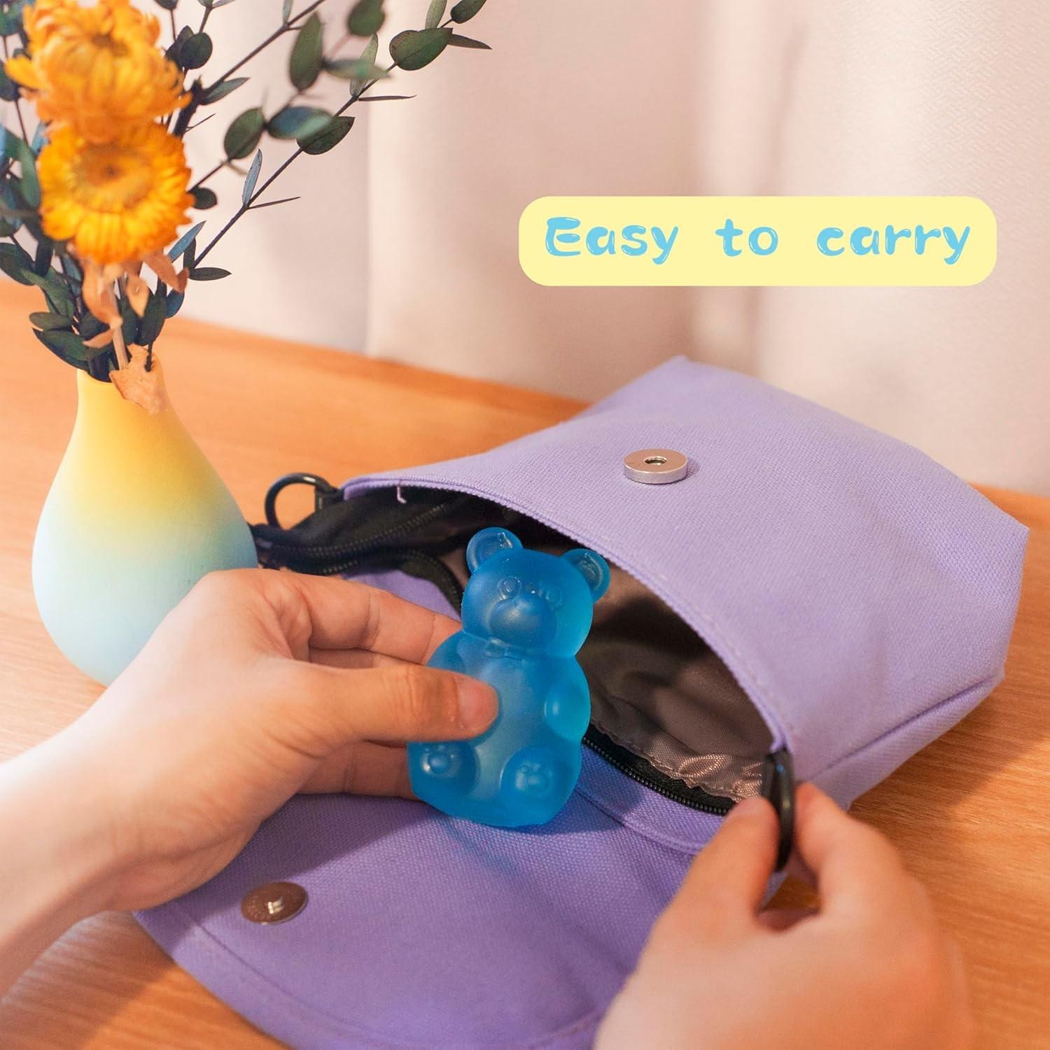 Soft Candy Bear Toy, Sugar-Filled Plush Stress Relief Toy, High-Density Squeeze Ball, Ideal for Kids and Students, Ultra Soft Pressure Release Toy