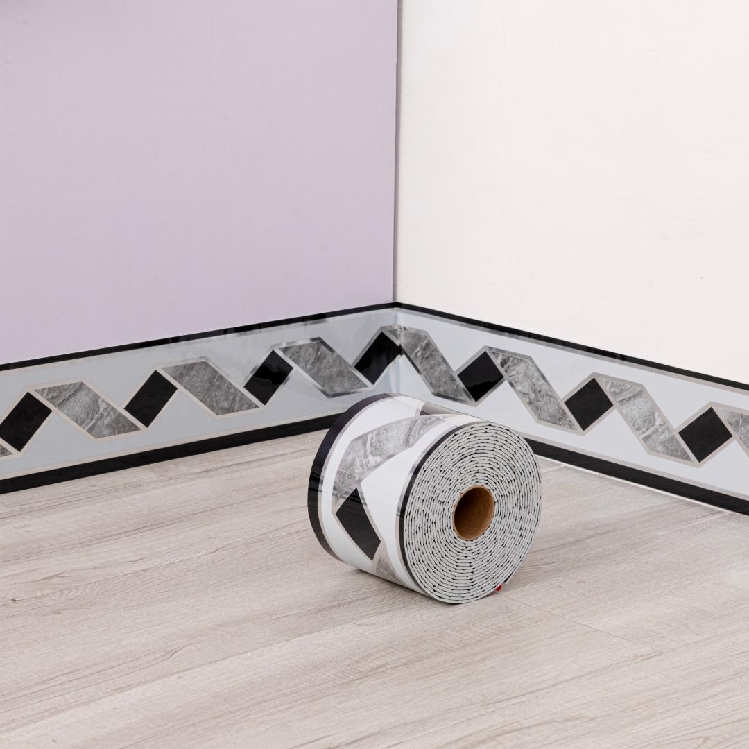 1 Roll 196.85 Inch Long × 10cm Wide, Thickened Marble Self-adhesive Wallpaper, DIY Removable, Suitable for TV Background Wall, Door Fracture Frames, Decorative Stickers, Living Room Corners, Ceiling Corners, Kitchen Corners