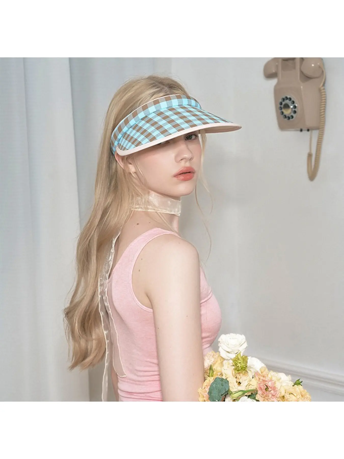Wide Brim Adjustable Visor Sun Protection Outdoor Summer Women