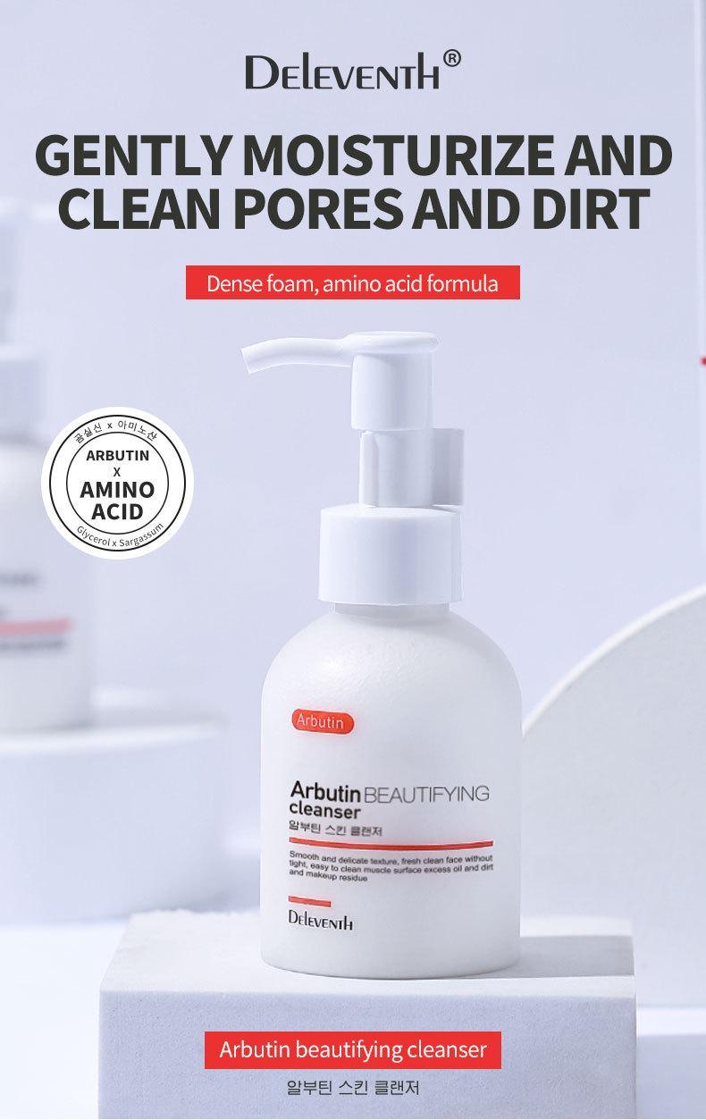 Deleventh Bearberry Amino Acid Cleanser, Gentle Cleanse, Makeup Removal, Oil Control, Acne Treatment, 100g, Face Wash for Sensitive Skin