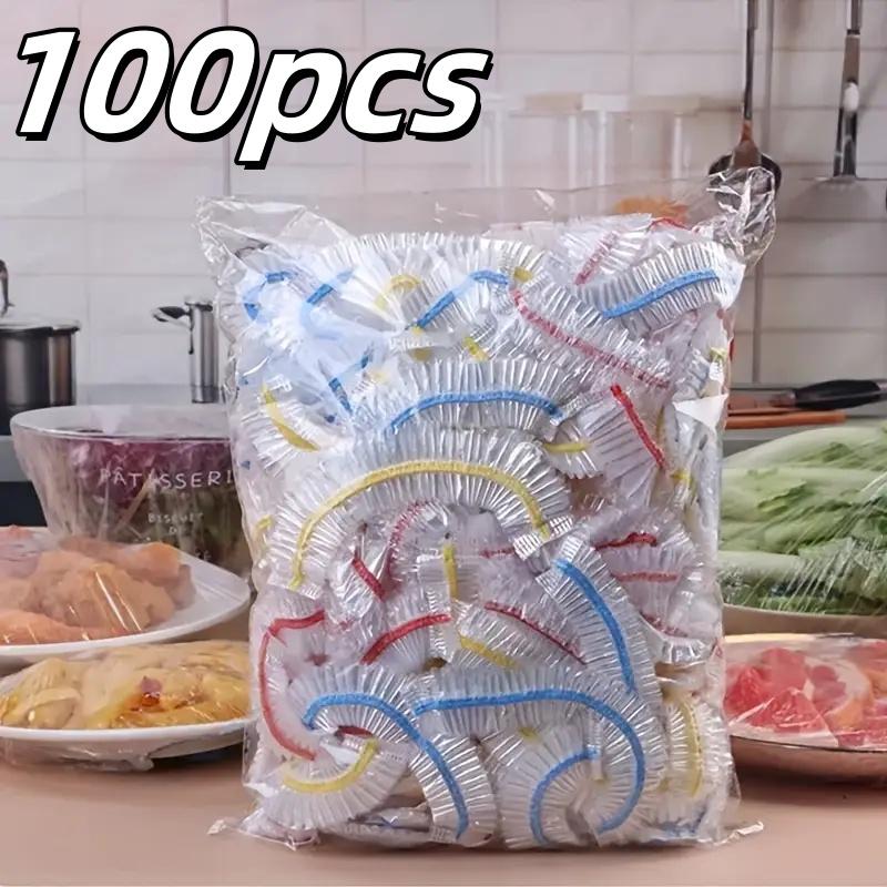 Reusable Stretch Food Covers - Clear Plastic Sealing Lids for Bowls & Plates | Microwave & Refrigerator Safe