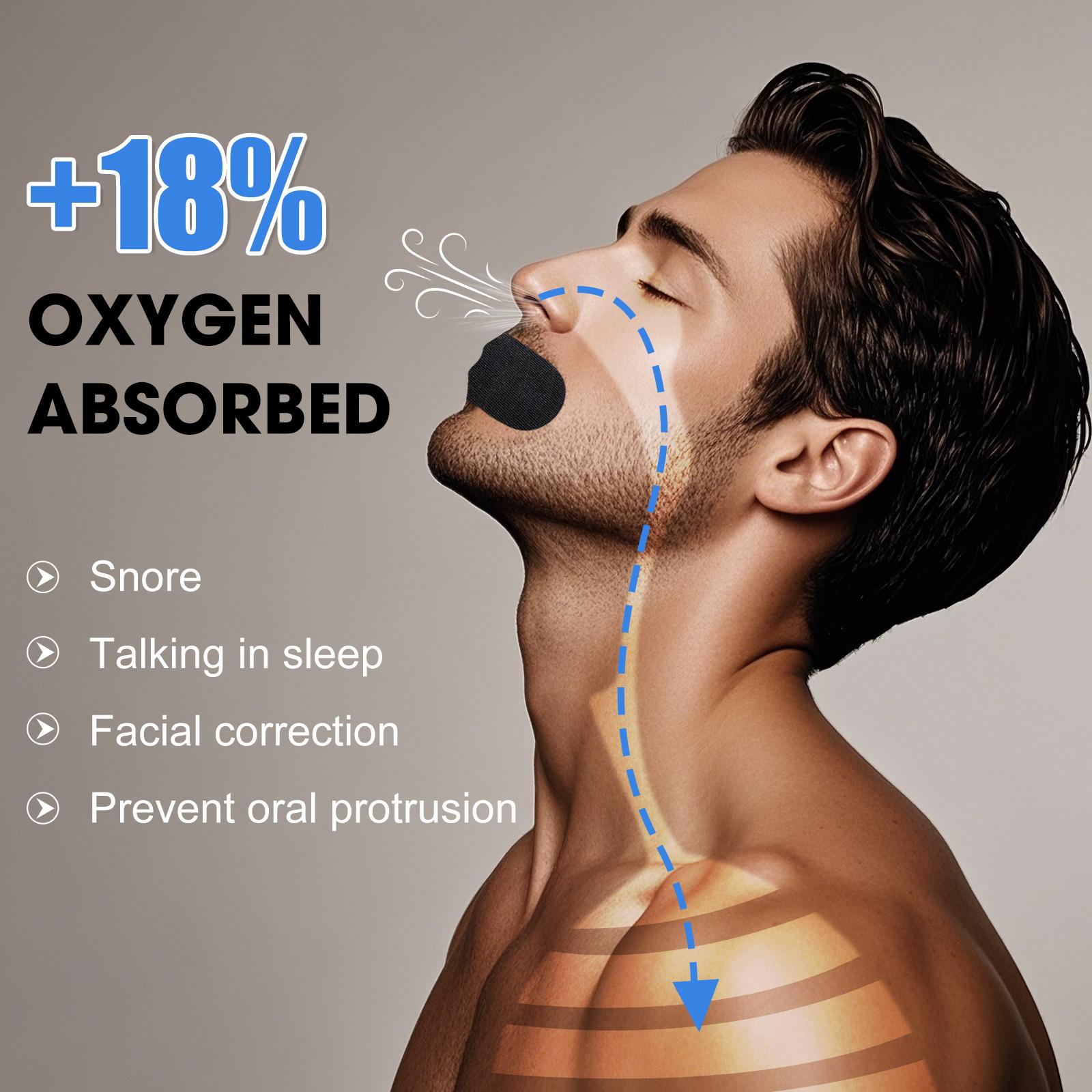 Mouth Tape Pack of 30/60/120 for 1/2/4 Month, Hypoallergenic Adhesive, Mild Tape, Sports Accessories, Black super breathable promotes restful Sleep