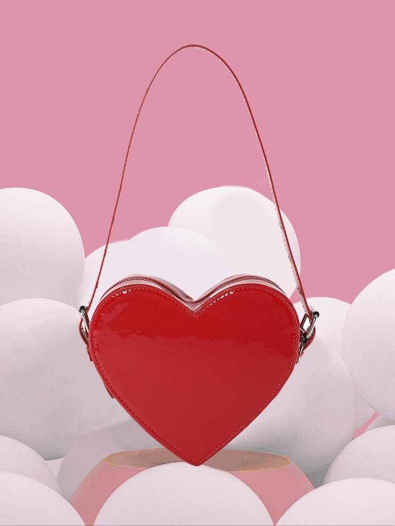 Fashionable  simple casual exquisite and versatile shoulder bag, niche design  heart-shaped creative modeling shoulder bag, Valentine's Day gift handbag, classic and versatile personality, shopping and dating, etc.