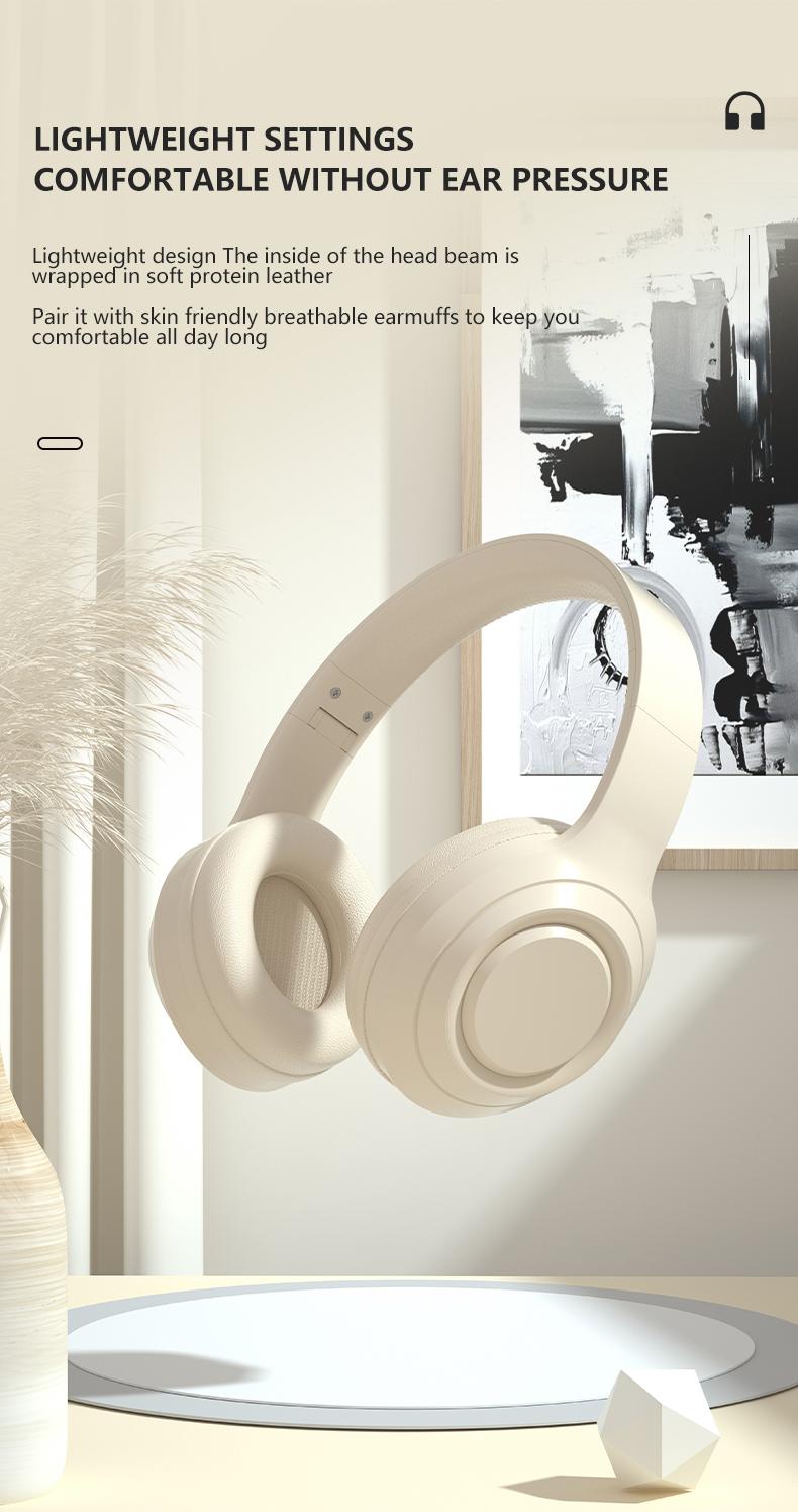 Wireless Gaming Headphones, Foldable Gaming Bluetooth-Compatible Headset with Built-in Microphone, Portable Foldable Headset for Home, Outdoor & Gym Use, Wireless Headset Audio Gift, Headphones for Sports