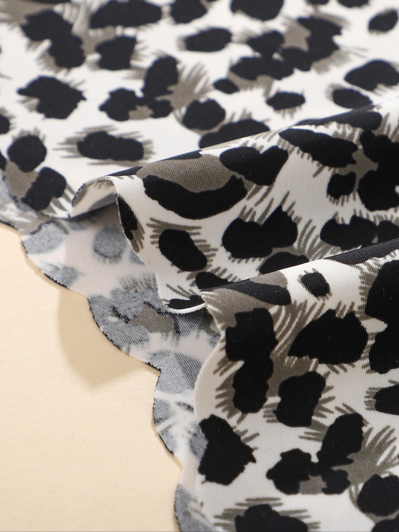 Women's Leopard Print & Solid Color Panties, Comfortable Seamless Triangle Underwear, V-Shape Pull-Up Waistband, Floral Pattern