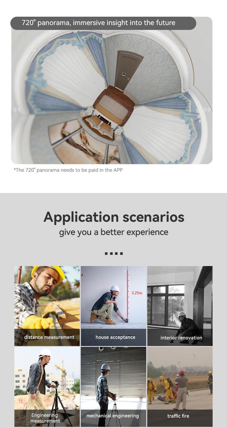 Mileseey M120Pro Laser Measure, Laser Tape with 98ft Range, USB Charging, Supports m/in/ft Unit Switching, Pythagorean Mode, Measures Distance, Area, and Volume. Mini Portable Laser Measurement Tool.TikTokShopBlackFriday