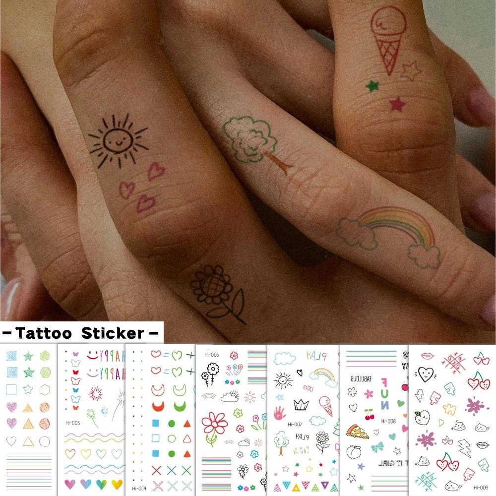 12 Pcs Glow-in-the-Dark Temporary Tattoos | Waterproof Y2K Finger Tattoos, Moon Star Wing Butterfly Flower Designs, Long Lasting 2-5 Days, Body Decorations for Music Festivals, Parties, Prom & Holidays
