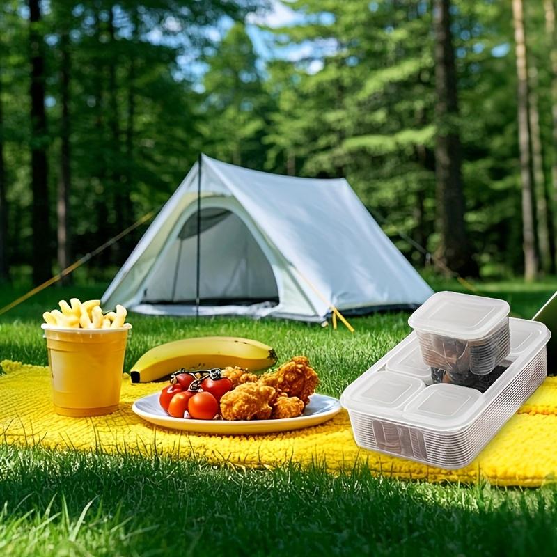 7-Piece Leak-Proof Stackable Food Storage Containers with Lids, Durable PP Material, Ideal for Meat Fruits Vegetables, Indoor Outdoor Use