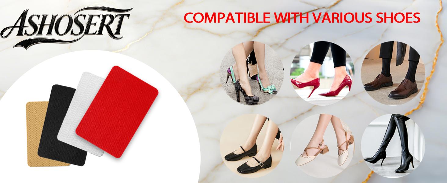 Sole Protector for High Heels, Shoes Grips on Bottom of Shoes,Shoe Bottom Protectors Anti Slip Grips Self Non Slip Shoe Pads