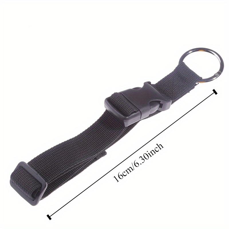 Versatile Black Nylon Luggage Strap - Durable Anti-Theft Gripper with Handbag Clip for Easy Carry, Perfect for Travel & Everyday Use