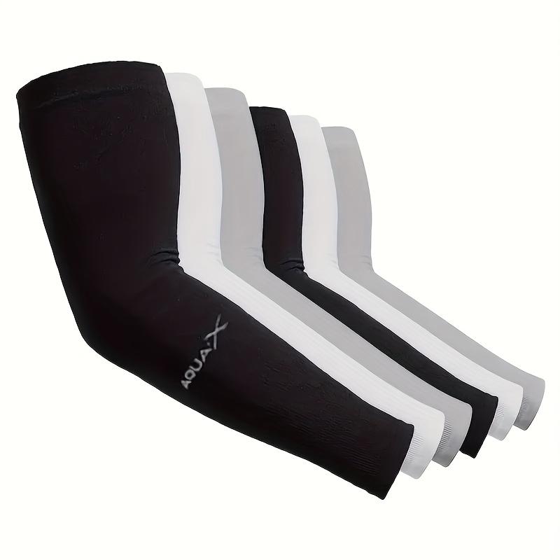 2 pieces (1 pair) cooling arm sleeves, high elasticity, breathable polyester fiber, suitable for driving, golf, fishing, cycling, hiking and outdoor sports - solid color, stretch and snug fit (Model: DM651)