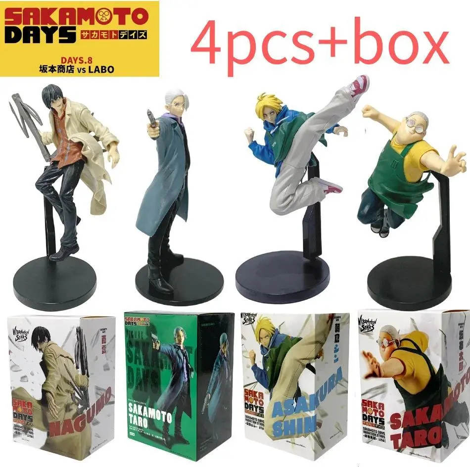 2026 New hot item 21-23CM Anime SAKAMOTO DAYS Figure Toys Taro Sakamoto Shin Asakura Action Figural Dolls PVC Model Desk Ornaments Birthday Gifts
