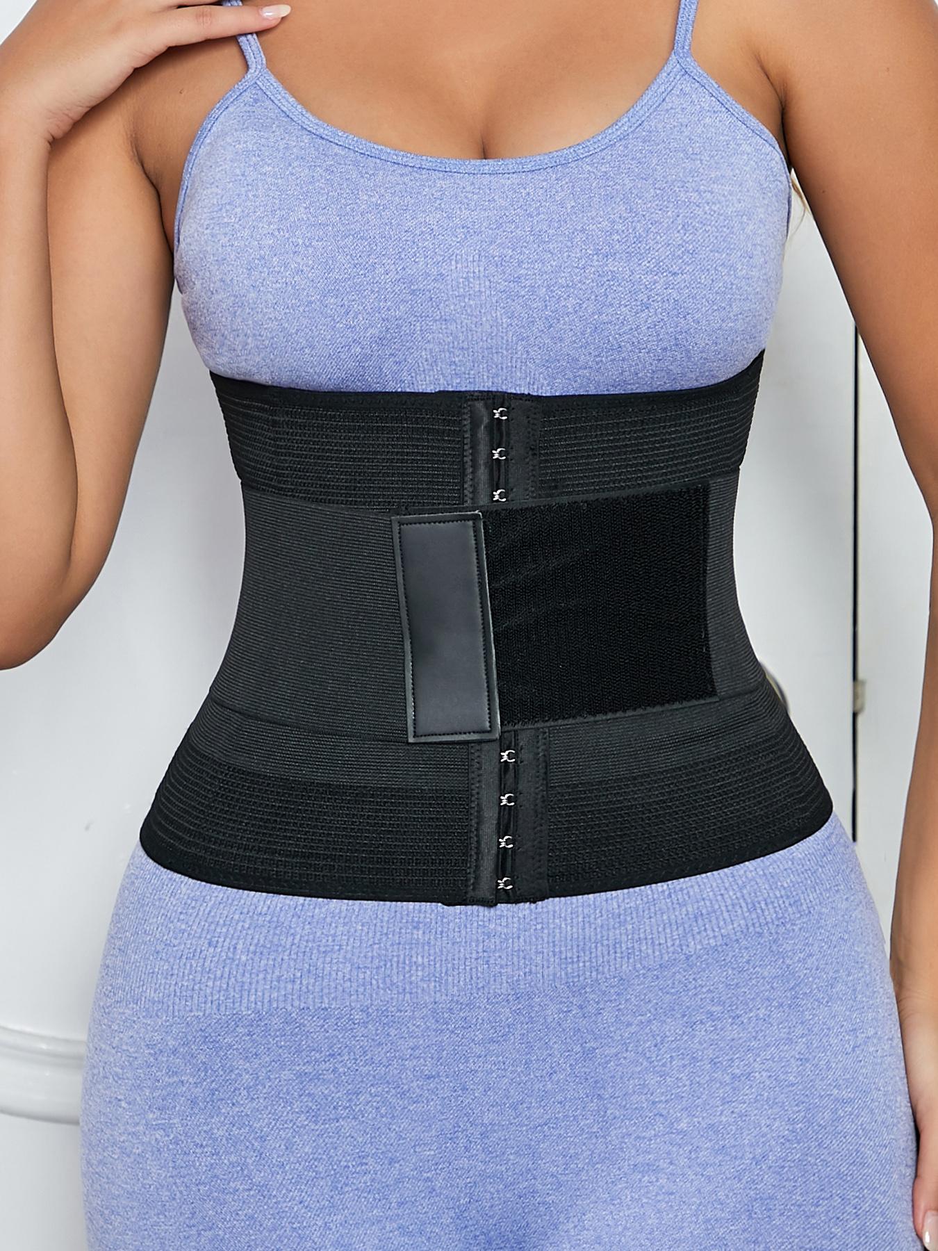 Women's Adjustable Hook & Eye Waist Trainer, Basic Solid Color Tummy Control Shaper for Daily Use, Back To School Fall Wear, Waist Cincher for Women, 2000s Wear Wear Para Brunch