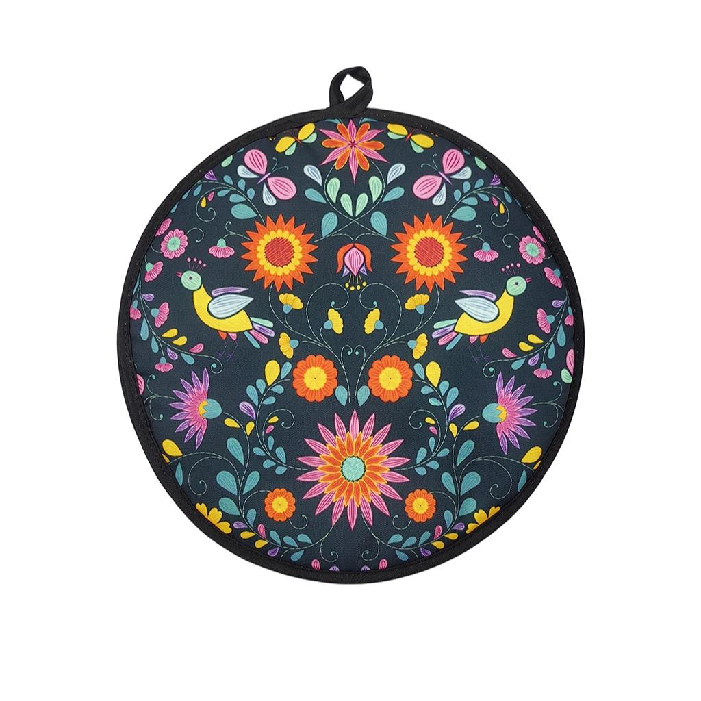 1pcs Mexican Thickened Corn Tortilla Insulated Bag, Pure Cotton Round Bread Carrier, Home Use Takeout Bag, Cross-Border Food Storage