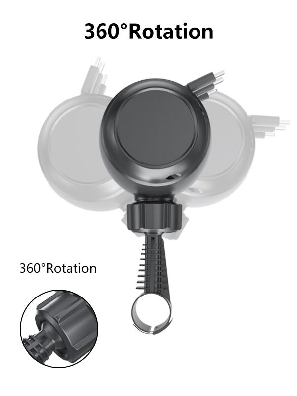 Ohlpro Retractable Backseat Car Charger, 3-in-1 Headrest Charging Station Box for Uber Lyft Taxi & Road Trips