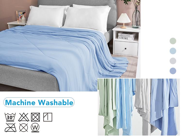 Deconovo Cooling Comforter – Double-Sided Cool Touch Blanket for Hot Sleepers, Soft & Fluffy, Summer Cool Sleeping Blanket, FathersDayGift