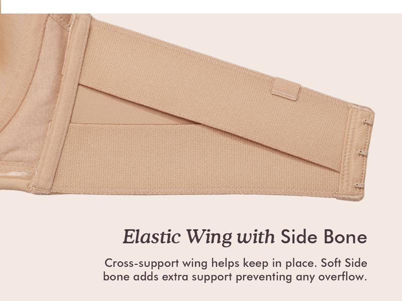 DELIMIRA Women's Strapless Bra Unlined Underwire Minimizer Plus Size Support SpringStatements