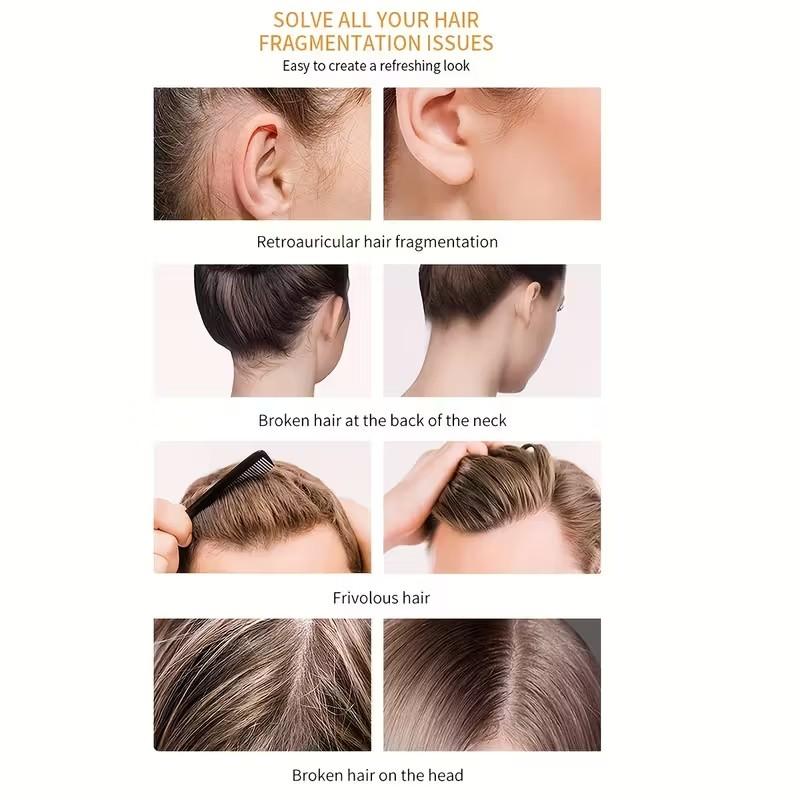 75g Ikt Hair Wax Stick + 5pcs Hair Brush Comb Set, Non-Greasy Styling Gel for All Hair Types, Edge Control Pomade for Baby Hair