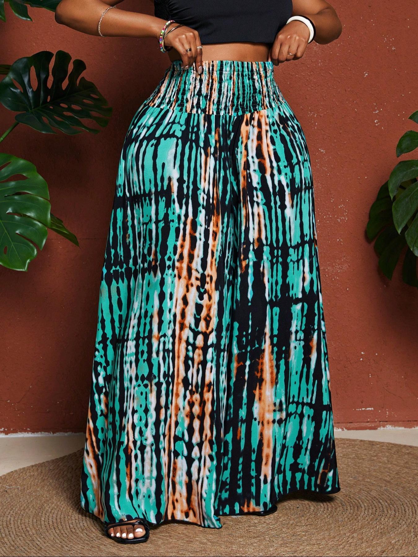 Plus Size Loose-Fit Vacation Pants, Bohemian Style Pants, Casual Trousers, Comfortable Casual Wear for Women & Men, Perfect for Travel & Daily Use, Tie-Dye Pattern Plus Size Loose-Fit Vacation Pants, Bohemian Style Pants, Casual Trousers, Comfortable Casual Wear for Women & Men, Perfect for Travel & Daily Use, Tie-Dye Pattern