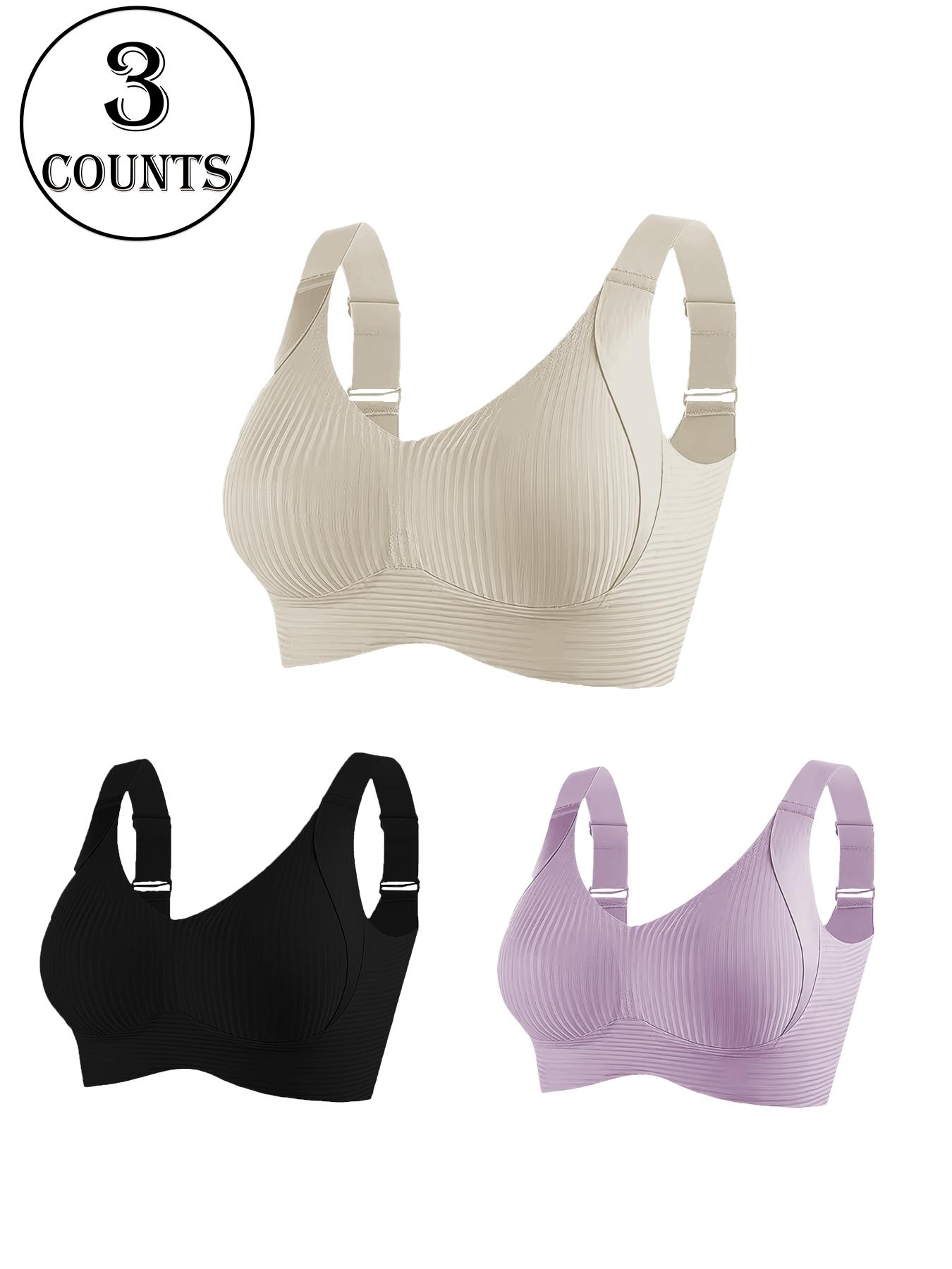 Women's Wireless Bralette Bra Set, Comfortable Breathable Soft Underwear, Daily Wear, All-Seasons, 3/4/5 Pieces, Women's Bras