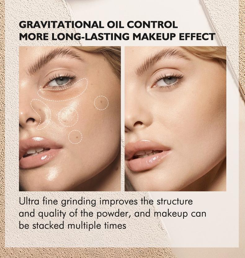 Long-Lasting Waterproof Foundation Powder, Smooth Finish, Non-Cakey, Fine Texture, Ideal for All Skin Types, Perfect for Daily Use