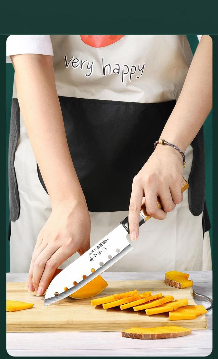 Multi functional kitchen knife 2-piece set, suitable for slicing, diced, and chopped, used for chefs and home kitchens, durable structure, catering to chef enthusiasts