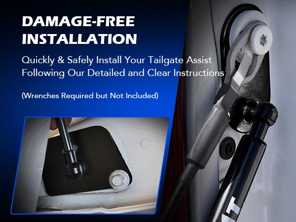 Orion Motor Tech Compatible with 15-25 F150 Tailgate Assist Accessories, Truck Tail Gate Lift Assist Tailgate Shock Compatible with Ford F150 2015 2016 2017 2018 2019 2020 2021 2022 2023 2024 2025