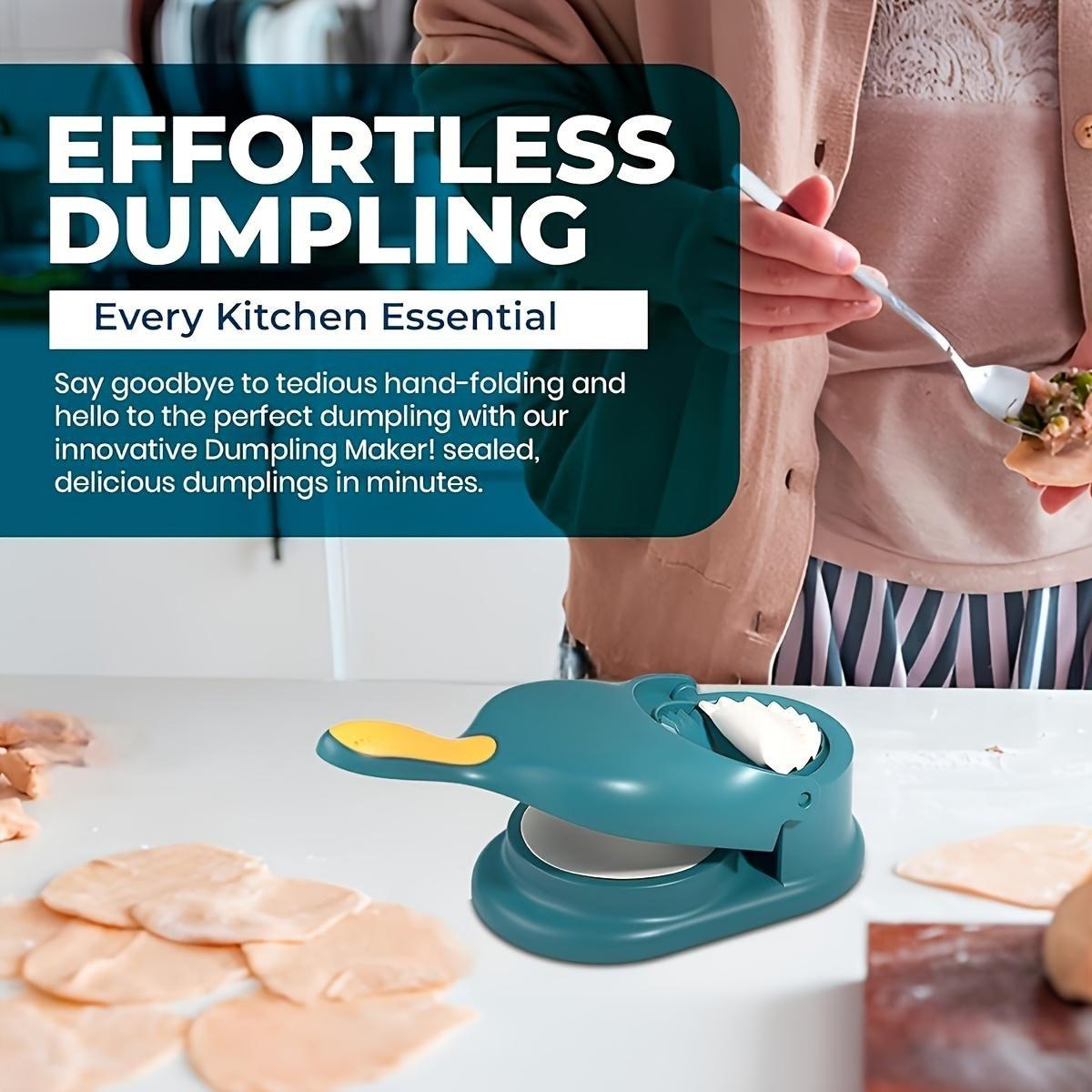 Multi-Purpose Manual Dumpling Maker Tool, One-Piece Practical Design, Easy-To-Use Dough Press & Rolling Tool, Family-Friendly, Ideal for Kitchen & Restaurant