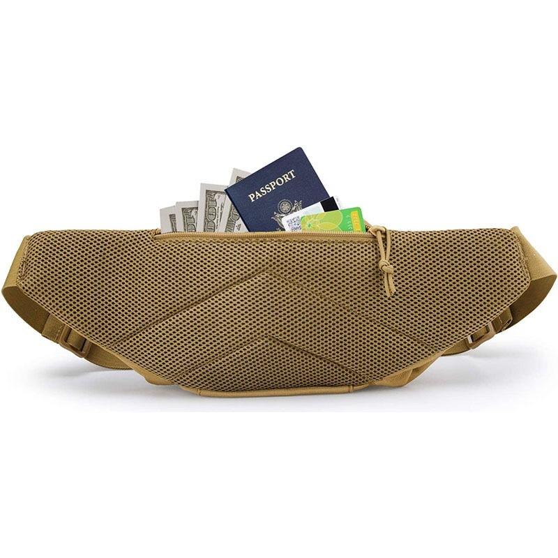 Outdoor Multifunctional Tactical Fanny Pack Invisible Cycling Running Sports Mountaineering Camping Anti-splashing Sports Fanny Pack