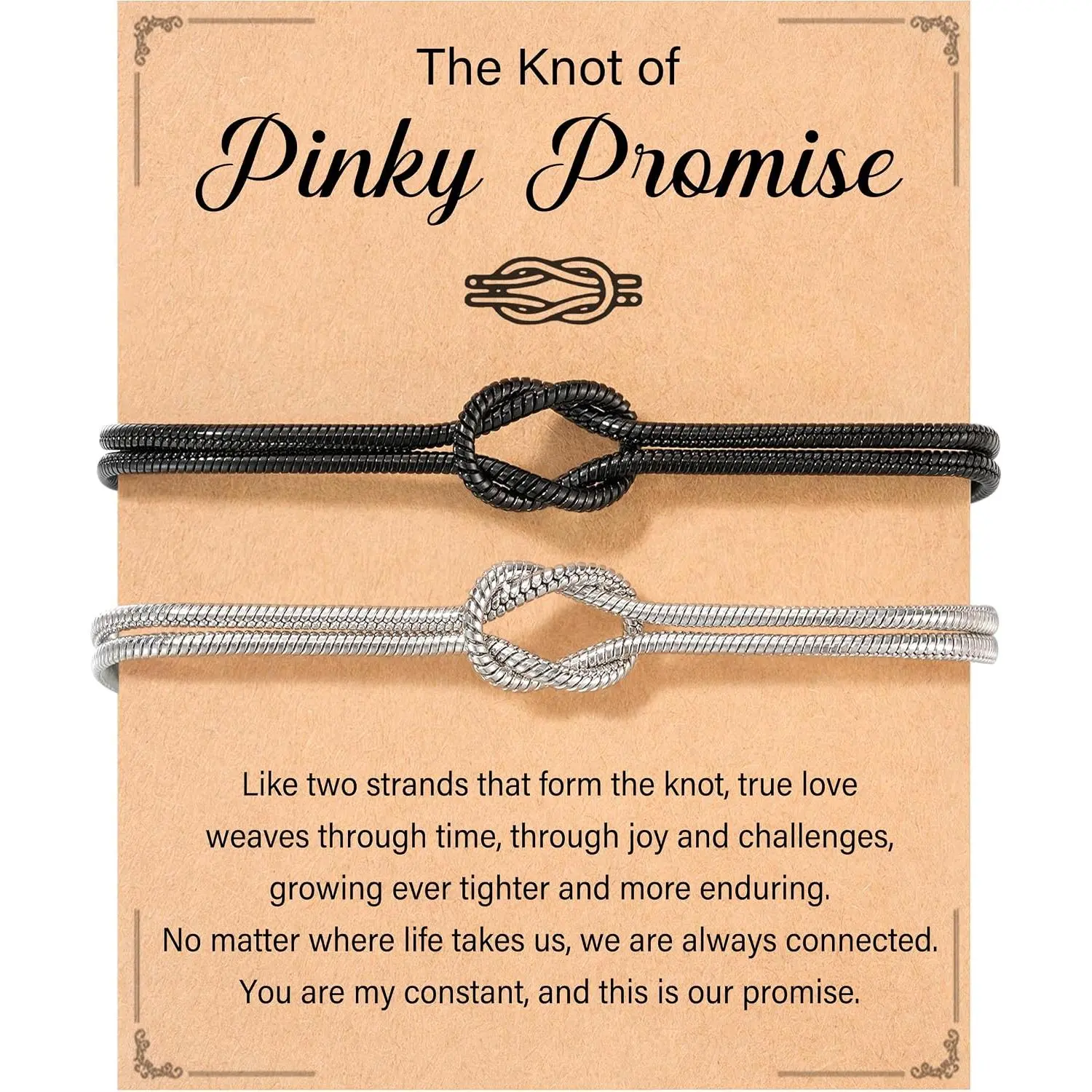 Matching Couples Bracelets Forever Love Knot Relationship  | Couples Gifts for Boyfriend Girlfriend Him Her Husband Wife  Anniversary Christmas Valentines Birthday