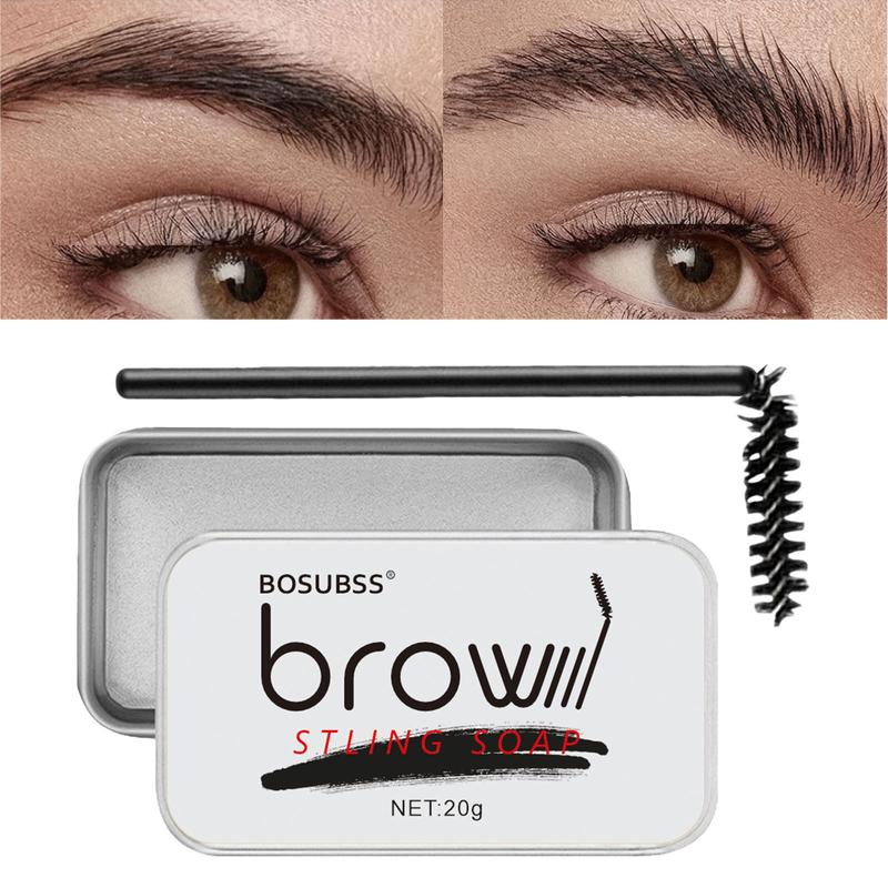 Hitworker Eyebrow Cream Soap, Long Lasting Natural Dye, Waterproof Eyebrow Gel, Refreshing Lash Primers, Transparent Brow Styling Wax, 1pc