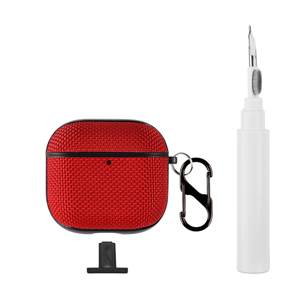 Protective Case + Cleaning Pen Set, Headphone Accessories, Scratch-Resistant Shockproof Design for AirPods 4th Gen, Comfortable Nylon Texture, Bottom Charging Port