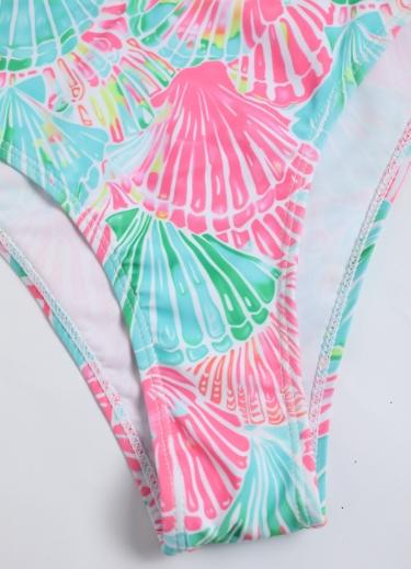 Women's Bikini Set, Adjustable Thin Strap Design, Lightweight & Breathable Fabric, Perfect for Spring Summer Wear, Leaf Print Bikini