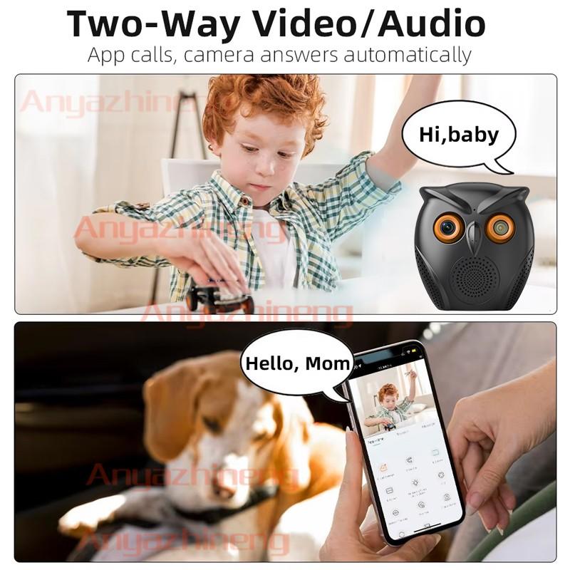 2k HD Wireless Security Camera with Human Detection, Indoor WiFi Monitoring, Night Vision, Alexa Compatibility, Two-Way Audio and Alarm System