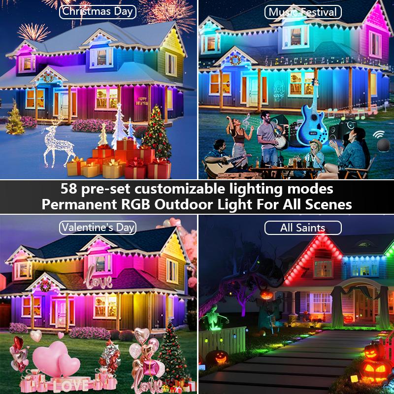 Smart RGB Bluetooth LED Strip Lights, Outdoor Waterproof, APP Control with Scene Modes for Christmas Halloween Wedding Party Decoration Rgb Colorful Led Rgb Led Effects Smart RGB Bluetooth LED Strip Lights, Outdoor Waterproof, APP Control with Scene Modes for Christmas Halloween Wedding Party Decoration Rgb Colorful Led Rgb Led Effects
