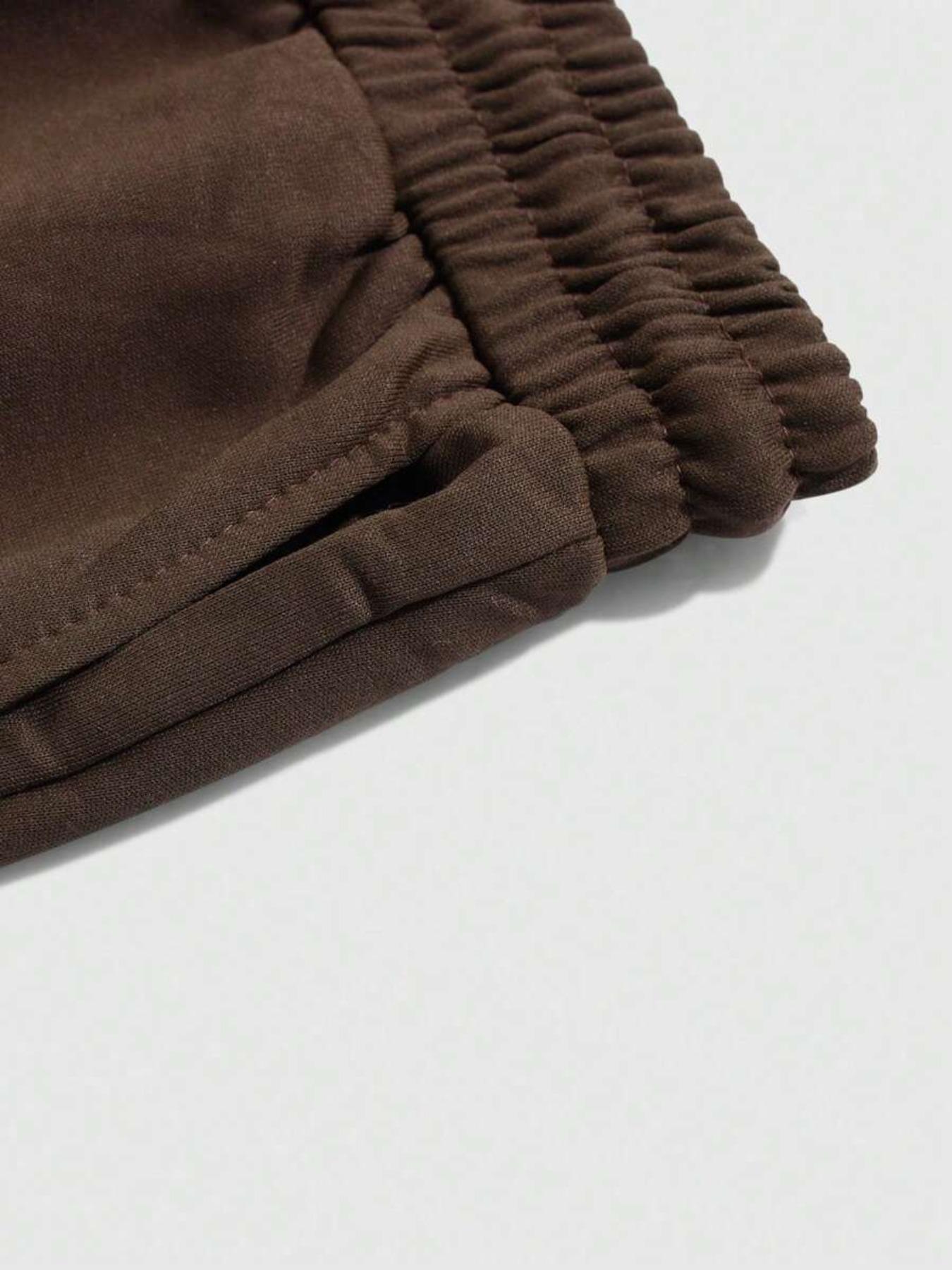 Men's Spring Autumn Solid Color Drawstring Joggers with Ribbed Cuffs, 5-Pack Casual Outdoor Sports Pants for Comfortable Fit