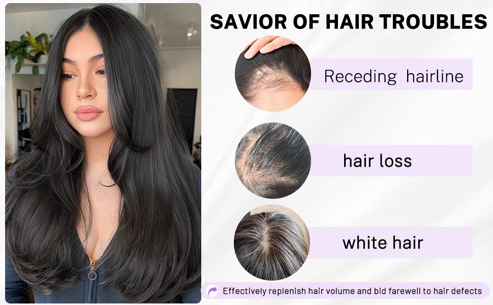 Synthetic Hair Topper 18 Inch Lace Front Clip In Cap For Hair Loss Amazon.com : Susanki Lace Front Topper Real Human Hair  main image 3