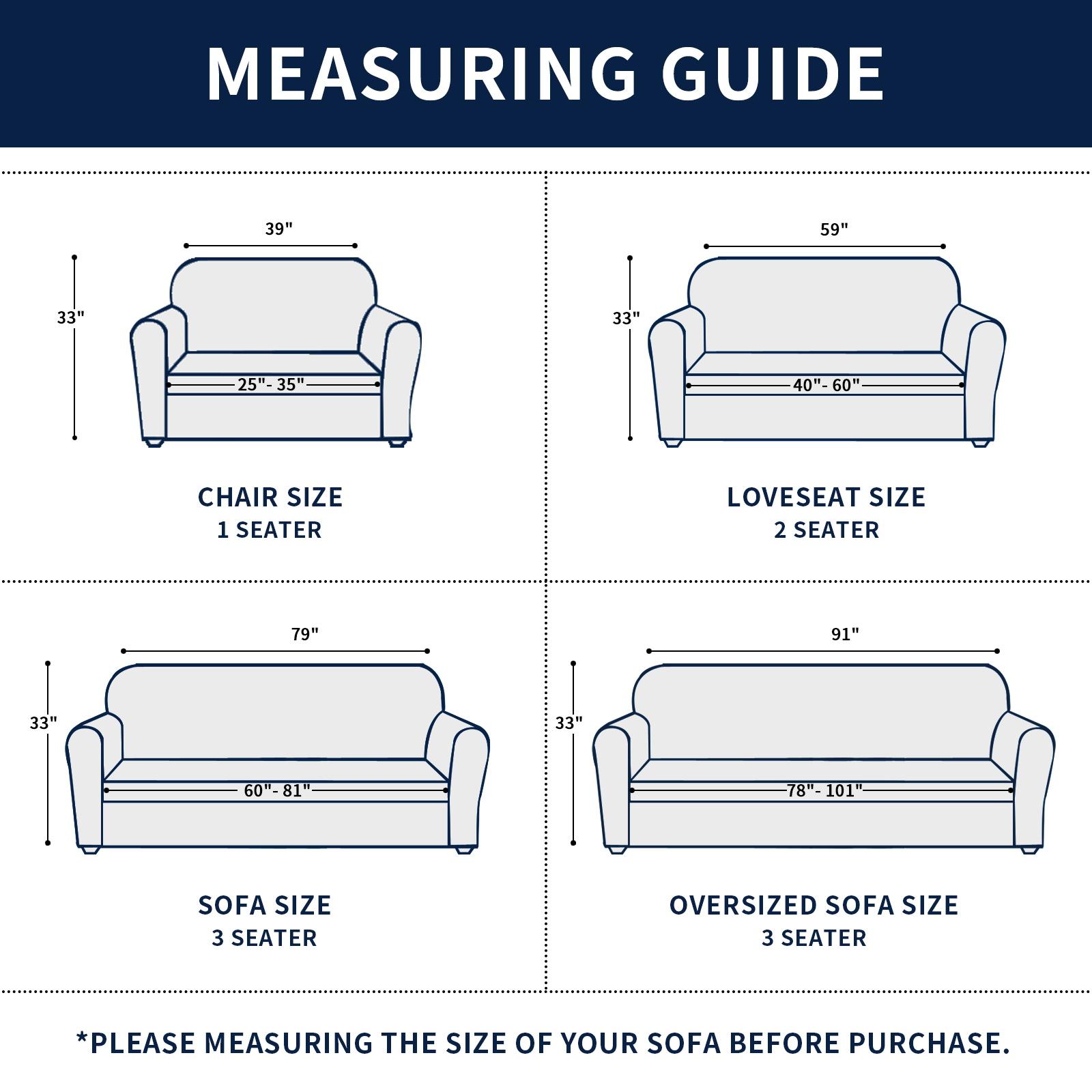 PureFit Dual Waterproof Couch Cover Slipcovers for Couch, Stretch Non Slip Fleece Sofa Covers Washable, Leakproof Furniture Protector for Kids, Pets, Dog