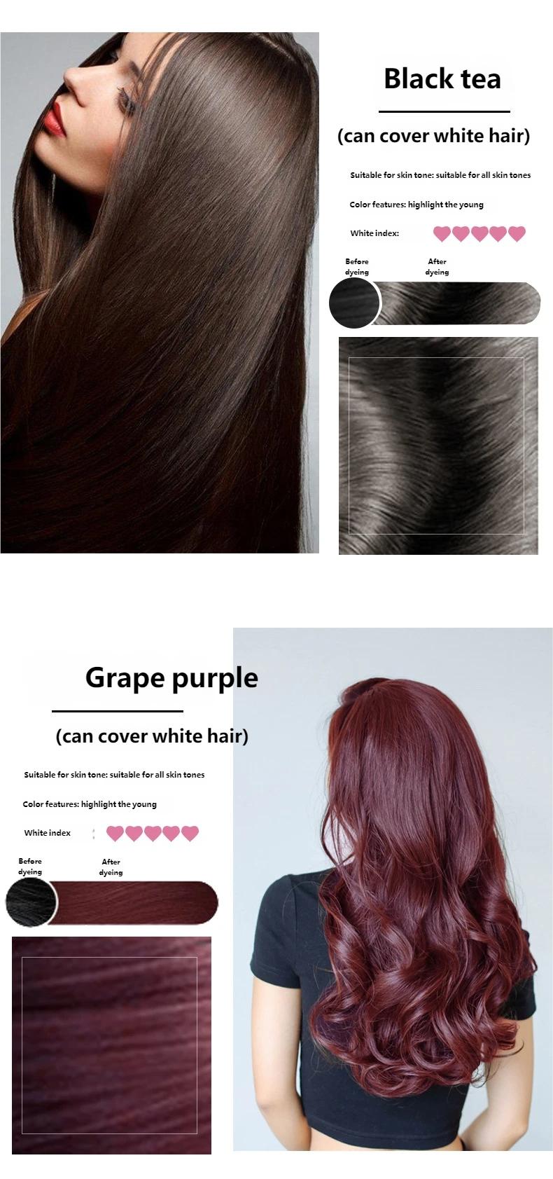 At-Home Hair Dye 500ML, Gentle Formula, Non-Sticky, Covers Hair, Unisex, Large Capacity, Recyclable, No Alcohol or Aerosol